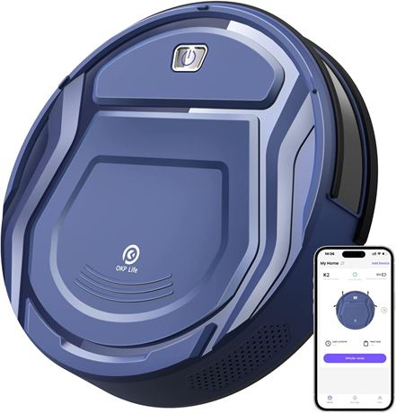 OKP Life K2 Robot Vacuum Cleaner, BLUE