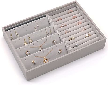 uzoli Jewelry Trays Stackable Jewelry Organizer Trays Jewelry Storage Organizer