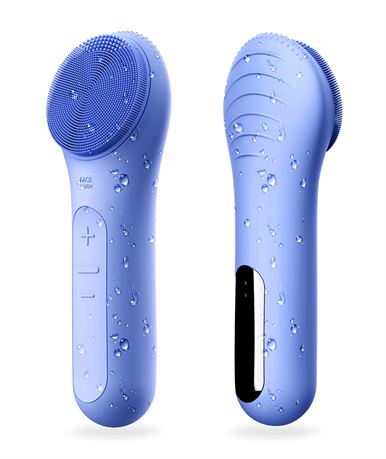 Sonic Facial Cleansing Brush, Waterproof Face Scrub Brush for Men & Women -blue