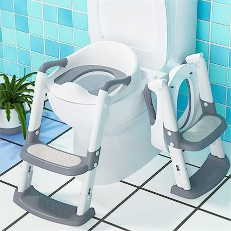 Potty Training Seat for Kids with Step Stool Ladder