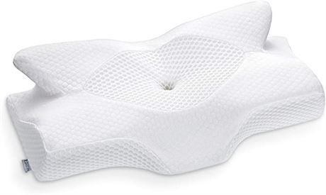 Elviros Cervical Memory Foam Ergonomic Orthopedic Sleeping Neck Support Pillow