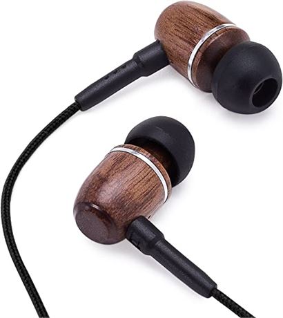 Onyx Genuine Wood Headphones Wired