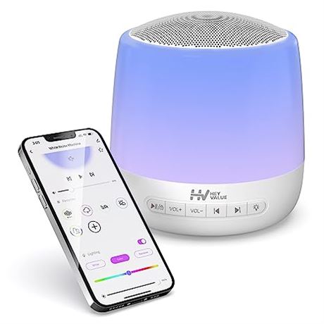 HEYVALUE Sound Machine with Night Light