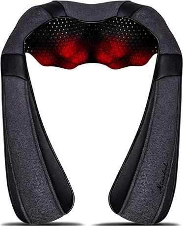 Mirakel Neck Massager, Shiatsu Back Neck Massager with Heat