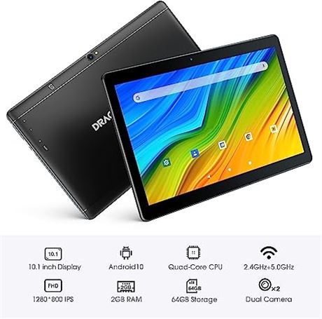 Dragon Touch Notepad K10 Tablet with 64GB Storage