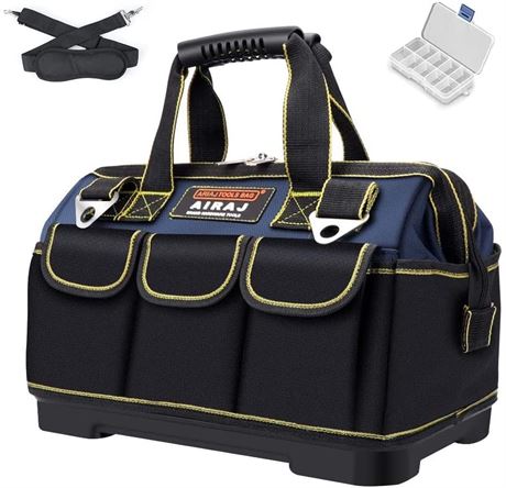 AIRAJ 18in Tool Bag,Double Waterproof Fabric Large Tool Bag