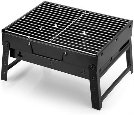 Uten Portable Charcoal Grill (Small 13.7''x9.4''x 2.3'')