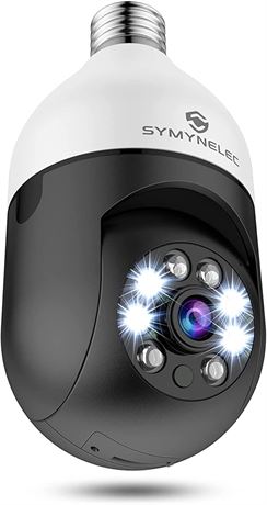 SYMYNELEC Light Bulb Camera - Black