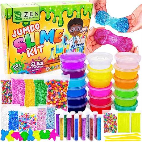 Zen Laboratory DIY Jumbo Slime Kit for Kids