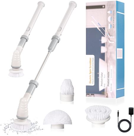 Upgraded Electric Spin Scrubber 360 Cordless Shower Cleaning Brush