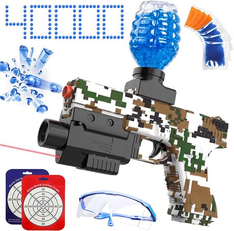 GTAKH Gel Ball Blaster Electronic - Splat Gun Automatic Age 12+ (Snow)