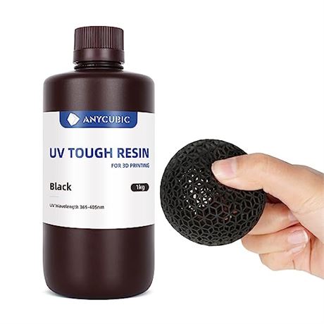 ANYCUBIC 3D Printer Tough Resin - Black - 1KG