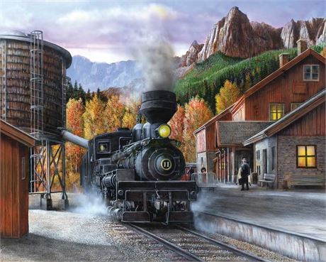 Springbok's 1000 Piece Jigsaw Puzzle Mountain Express - Made in USA