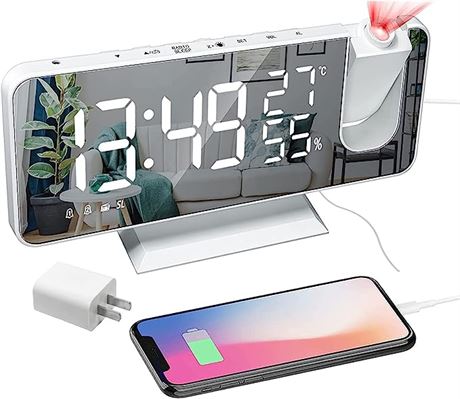 Projection Digital Alarm Clock for Bedrooms