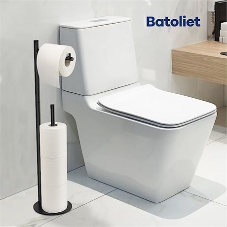 Batoliet Bathroom Toilet Paper Roll Holder Stand