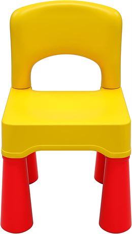 burgkidz Plastic Toddler Chair, Durable & Lightweight, 9.3" Height Seat