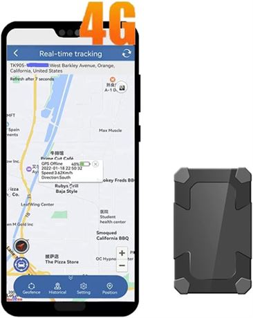 Magnetic GPS Tracker 2000mah Geo-Fence Voice Monitor Free APP