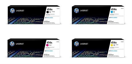 HP 414A Toner Cartridge Set (Cyan, Magenta, Yellow, Black)