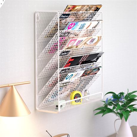 JINGWAYS Wall File Holder Hanging Mail Organizer