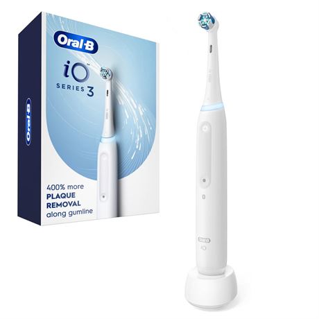 Oral-B iO Series 3 Electric Toothbrush with (1) Brush Head, Rechargeable, White