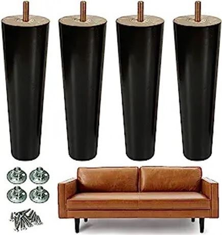 AORYVIC 8 inch Wood Furniture Legs - 4 Pack