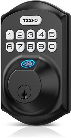 TEEHO TE002 Keyless Entry Door Lock Deadbolt Matte Black