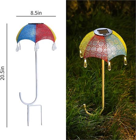 Roaming Light Solar Path Light Garden Lighted Umbrella