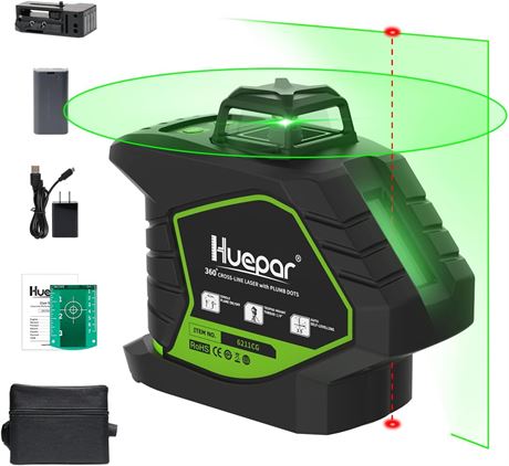 Huepar Green Laser Level 6211CG