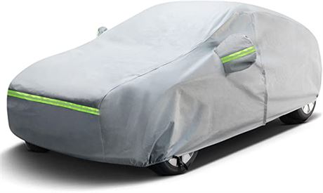 BigACover Full Car Waterproof Cover with Charge Port Opening