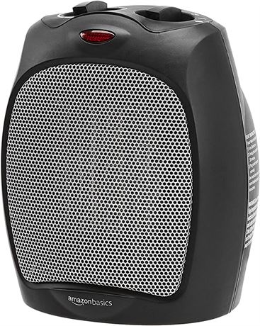 Amazon Basics 1500W Ceramic Personal Heater w/Adjustable Thermostat