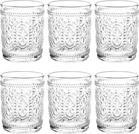 Bekith 6 Pack Drinking Glasses, 9.5 oz