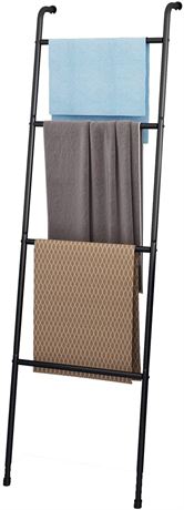 LEGUANG Towel Rack Blanket Ladder Holder 4 Tier