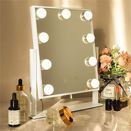 Hansong Hollywood Makeup Mirror, 9-Bulbs