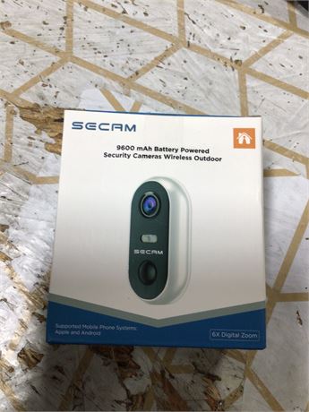 Secam 9600mAH Battery Powered Wireless Outdoor Security Camera