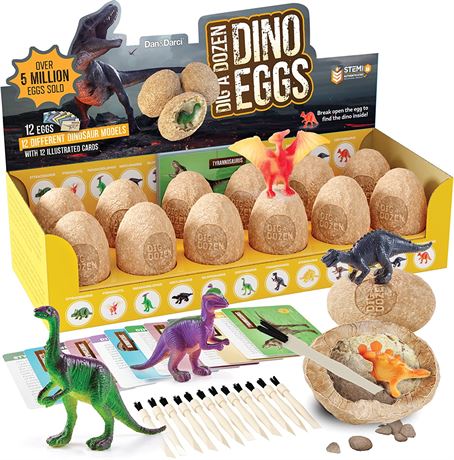 Dig a Dozen Dino Egg Dig Kit - Dinosaur Toys for Kids