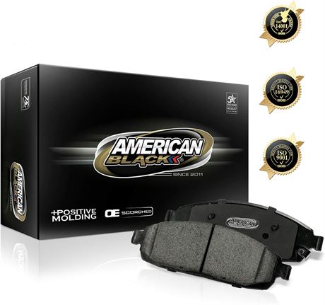 American Black ABD1399C Professional Ceramic Front Disc Brake Pad