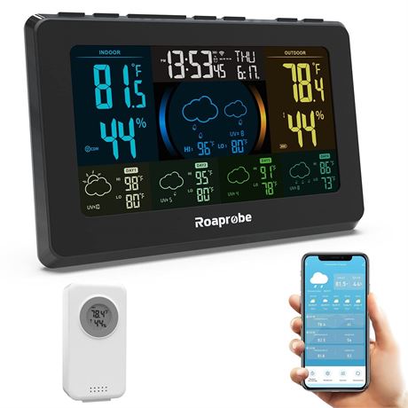 WiFi Weather Station Wireless Indoor Outdoor Thermometer