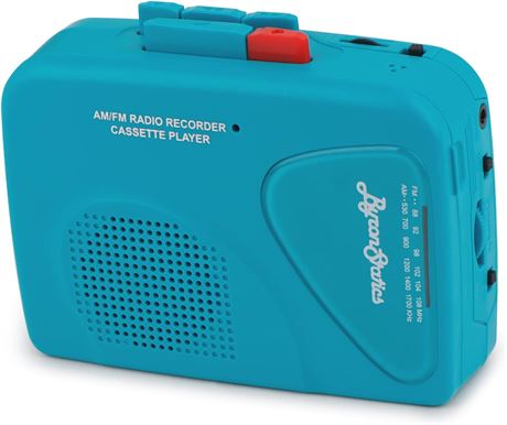 ByronStatics Portable Cassette Player/Recorder with FM AM Radio