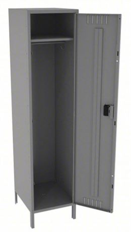 Steel Wardrobe Locker, 18 in x 21 in x 78 in, Padlock Hasp