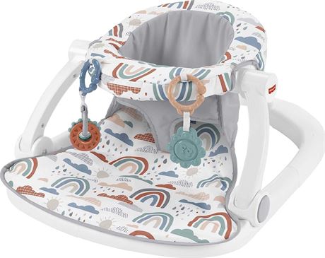 Fisher-Price Sit-Me-Up Floor Seat, Rainbow Showers