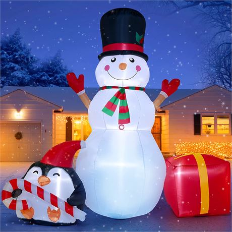 SOLEDI 6ft Christmas Inflatable Snowman