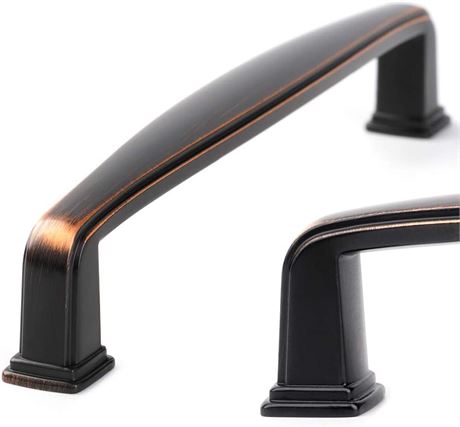 KOOFIZO Square Foot Cabinet Arch Pull - Oil Rubbed Bronze Furniture Handle