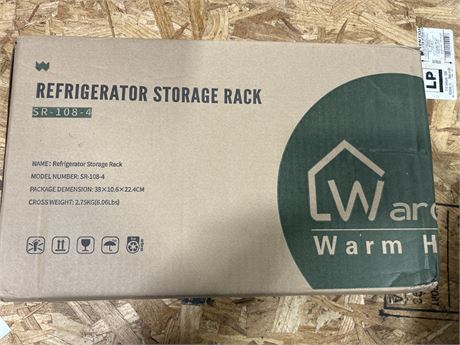 Warome Refrigerator storage Rack-Black SR-108-4