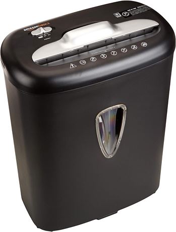 Amazon Basics 8-Sheet Cross Cut Paper Shredder with 4.1 Gallon Bin