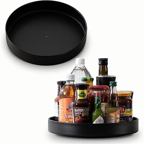 2 Pack Lazy Susan Turntable Organizer 10.2" and 11.4"