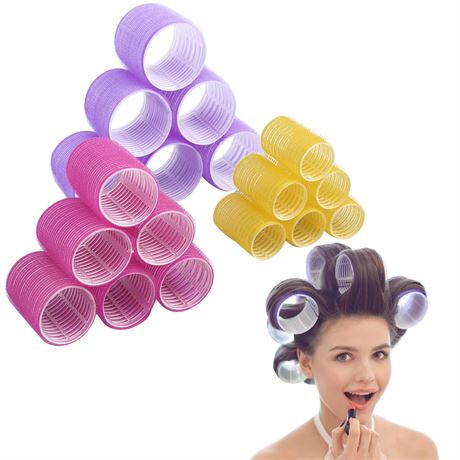 Jumbo Size Hair Roller sets 6 Jumbo 6 Large 6 Medium