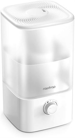 Raydrop Cool Mist Humidifier, 2.5L Essential Oil Diffuser for Bedroom