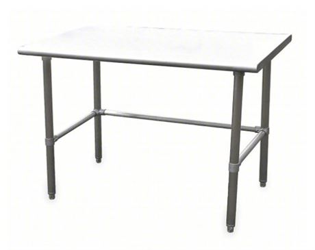 Work Table, 600 lb Load Cap, 72"W, 30"D, 34 1/2" H, Unassembled