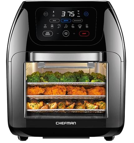 CHEFMAN Digital Air Fryer, Rotisserie, Dehydrator, Convection Oven, 70L