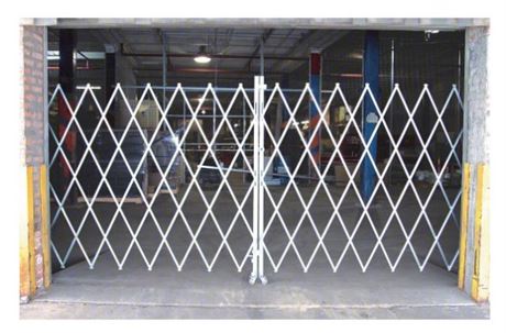 Folding Double Gate, 16 to 18 ft Opening, 7 ft Folded Width